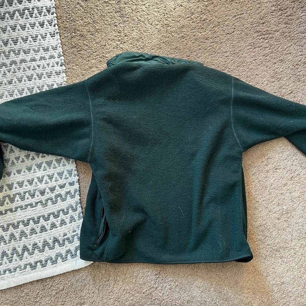 Vintage Patagonia Synchilla Full Zip Fleece Jacket in Dark Green - Picture 3 of 3